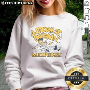 Good Milwaukee Brewers Bernie Brewer Sweatshirt featuring team colors and logo, perfect for fans and casual wear.