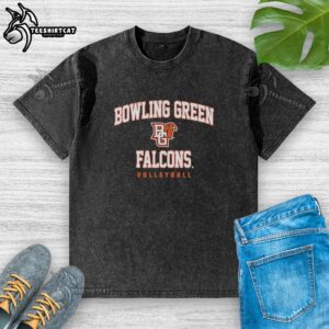 Premium Vivian Jones Bowling Green Falcons Volleyball NCAA Women's Washed T-Shirt in vibrant colors, perfect for fans.