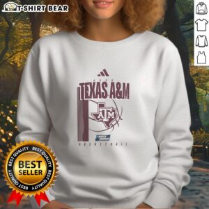 Awesome Texas A&M Aggies March Madness sweatshirt featuring vibrant team colors and logo, perfect for game day.