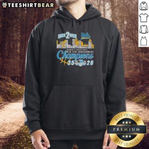 Premium UCLA Bruins Big Ten Women's Basketball Champions 2026 Back 2 Back Name Player Skyline T-Shirt - Image 2