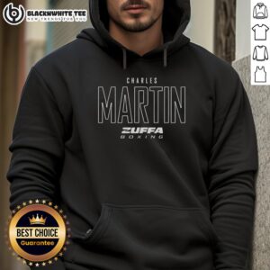 Alt Text: Original Charles Martin Zuffa Boxing Elite Hoodie showcasing stylish design and premium quality for boxing enthusiasts.