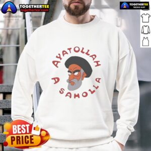 Official Simpsons Ayatollah A. Saholia Sweatshirt featuring vibrant graphics of the iconic character in a stylish design.