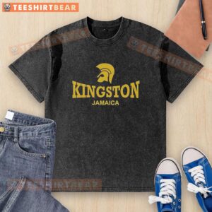 Top Kingston Jamaica washed t-shirt in vibrant colors, showcasing a stylish design perfect for casual wear.