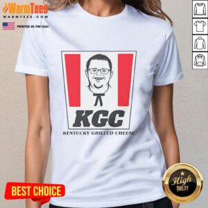 Premium KGC Kentucky Grilled Cheese Ladies Tee featuring a stylish design, perfect for supporters of Down syndrome awareness.