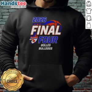 Official Bolles Bulldogs Girls Basketball 2026 Final Four Hoodie in team colors, showcasing pride and style.