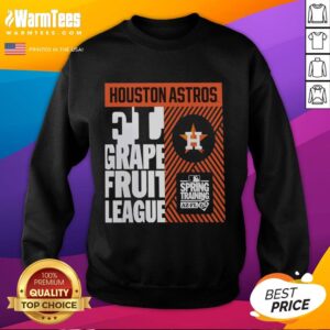 Premium Houston Astros Grapefruit League Spring Training 2026 Sweatshirt featuring team logo and vibrant colors.