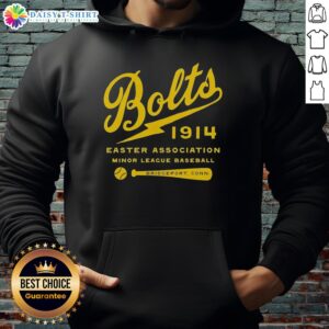 Awesome Bolts 1914 Easter Association Minor League Baseball hoodie featuring vintage design and team logo.