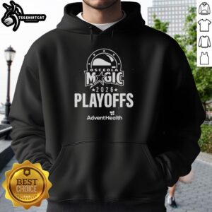 Pretty Osceola Magic 2026 Playoffs Clinched Hoodie in vibrant team colors, perfect for fans celebrating the playoff success.
