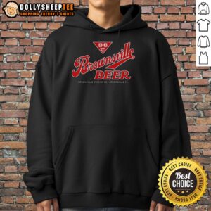 Original Brownsville Beer hoodie featuring a stylish design, perfect for fans in Brownsville, PA.