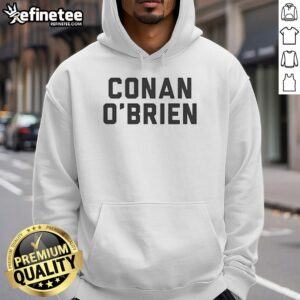 Awesome Conan O'Brien hoodie featuring a vibrant design, perfect for fans of the late-night talk show host.