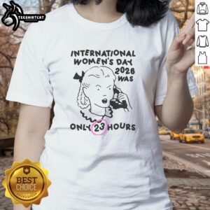 Official International Women's Day 2026 ladies tee featuring stylish design, perfect for celebrating women's achievements.