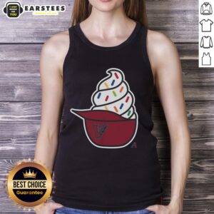 Official Arizona Diamondbacks ice cream tank top featuring team logo and vibrant colors, perfect for summer wear.