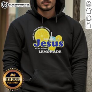 Top Life Gave Me Some Lemons Jesus Lemonade Christian Quote Hoodie in vibrant colors, perfect for faith-inspired fashion.