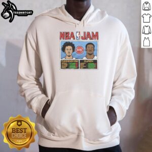 Hot NBA Jam Pistons Cunningham And Duren T-Shirt - Image 2