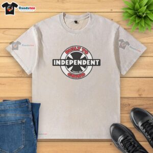 Nice Independent Built To Grind Washed T-Shirt in a casual setting, showcasing its stylish design and comfortable fit.