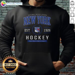 Alt Text: Original New York Rangers Hockey Legacy Crest Hoodie featuring iconic team logo and stylish design for fans.