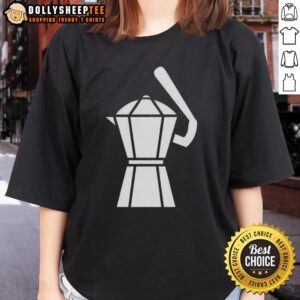 Hot Samuel Aldegheri Moka Pot Baseball Ladies Tee featuring a stylish coffee design perfect for casual wear.