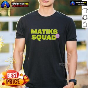 Awesome Matiks Squad T-Shirt featuring a bold design and vibrant colors, perfect for team spirit and casual wear.