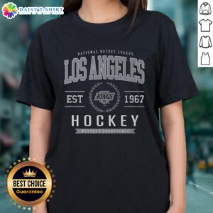 Alt Text: Original Los Angeles Kings Hockey Legacy Crest Ladies Tee featuring team colors and logo, perfect for female fans.