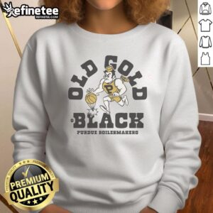 Vintage Purdue Boilermakers Homefield basketball sweatshirt in black, showcasing team logo and retro design.