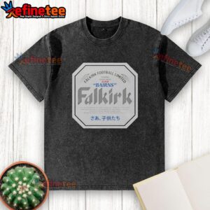 Original Falkirk Japanese Beer Washed T-Shirt featuring a vintage design and soft, comfortable fabric.