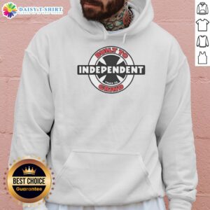 Awesome Independent Built To Grind Hoodie in black with bold graphic design, perfect for casual streetwear style.