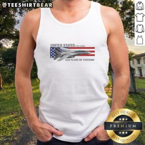 F-14 Tomcat Freedom tank top celebrating the United States 250th Anniversary 1776-2026, stylish and patriotic apparel.