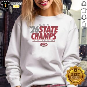 Alt Text: Premium Tuttle Wrestling Class 4A 2026 State Champs sweatshirt featuring team logo and championship details.