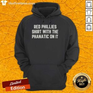 Alt Text: Top Red Phillies Shirt with The Phanatic design on a cozy hoodie, perfect for Philadelphia baseball fans.