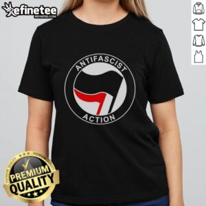 Alt Text: Official Extremadura Antifascista logo on a stylish ladies tee, perfect for expressing antifascist values.