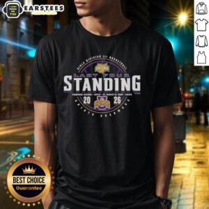 Alt Text: Awesome Unioto Shermans 2026 OHSAA Girls Basketball Division 4 Last Four Standing T-Shirt design featuring team colors.