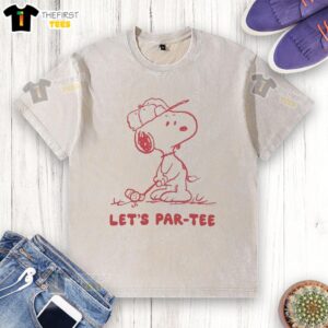 Premium Peanuts Snoopy Golf Team Let's Par-Tee T-Shirt - Image 6