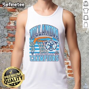 Hot Villanova Wildcats Past Champs Tourney Win Tank Top featuring vibrant team colors and logo for fans and supporters.