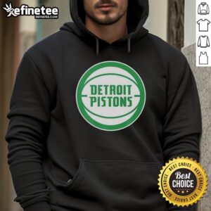 Premium Detroit Pistons white logo hoodie for St. Patrick's Day featuring a classic design and comfortable fit.