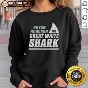 Official Jon Rothstein Bryan Hodgson The Great White Shark sweatshirt featuring a stylish design for fans.