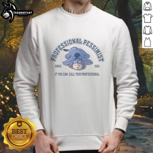 Nice Professional Pessimist Since 1926 sweatshirt featuring a humorous design perfect for casual wear and expressing wit.