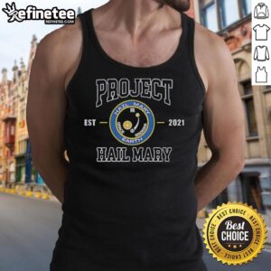 Alt Text: Original Project Hail Mary Earth tank top, featuring a unique design inspired by the 2021 sci-fi novel, perfect for fans.