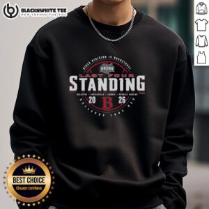 Hot Bellevue Lady Red sweatshirt celebrating 2026 OHSAA Girls Basketball Division 4 Last Four Standing.