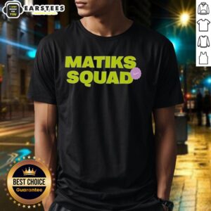 Good Matiks Squad T-Shirt featuring bold graphics and a stylish design, perfect for casual wear and team spirit.