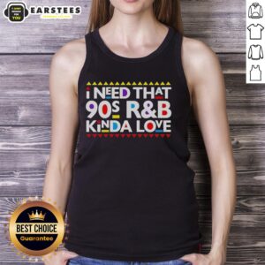 90s R&B-inspired love tank top featuring retro graphics and vibrant colors, perfect for nostalgic fashion lovers.