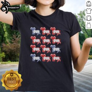 Alt Text: Premium Ram Pattern Zodiac Ladies Tee featuring a stylish ram design, perfect for astrology lovers and fashion enthusiasts.