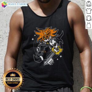 Stylish Kingdom Hearts tank top featuring a vibrant design inspired by the Pretty Trick of the Treat theme.