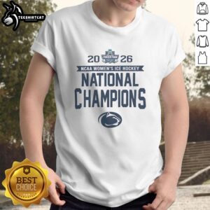 Official Penn State Nittany Lions Frozen Four Champions 2026 T-Shirt showcasing team logo and championship design.