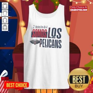 Official Noches Ene Be A Somos Los New Orleans Pelicans tank top featuring team colors and logo.