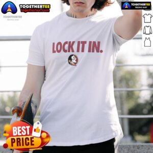 Hot Florida State Seminoles 2026 Lock It In T-Shirt featuring vibrant team colors and bold graphics for fans.