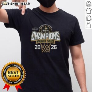 Nice Wright State Raiders 2026 Horizon League Men's Basketball Tournament Champions T-Shirt design featuring team colors.