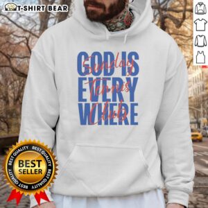 Nice Sunday Tennis Club hoodie featuring 'God Is Everywhere' design, perfect for tennis lovers and casual wear.