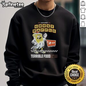 Premium Ghost Waffle Terrible Food T-Shirt - Image 3