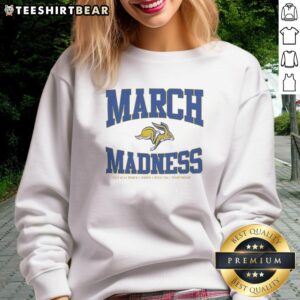 South Dakota State Jackrabbits March Madness NCAA Women's Basketball Championship 2026 sweatshirt in vibrant blue.