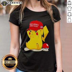 Good Maga Pikachu ladies tee featuring a vibrant Pikachu graphic, perfect for stylish fans of Pokmon and pop culture.